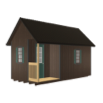 Gable Cabin W Side Porch